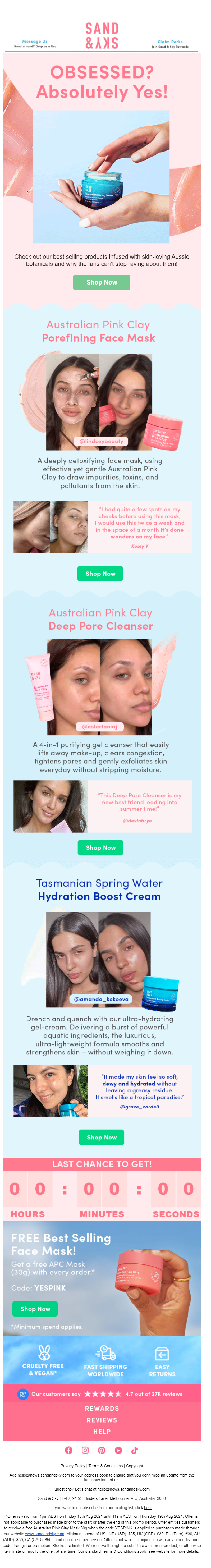 Skincare Email Design
